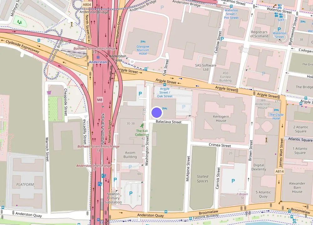 Map: Glasgow Argyle Hotel